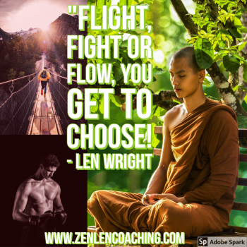 Flight, Fight or Flow, You Get To Choose - Mystic Quotes By Len Wright